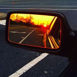 Car on road at night