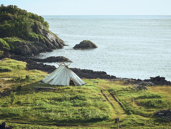 Scenic view of sea against sky