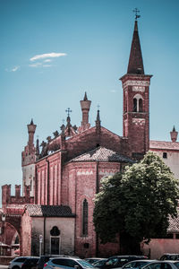 View of buildings in city against sky