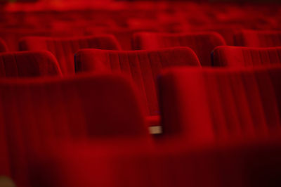 Full frame shot of empty chairs