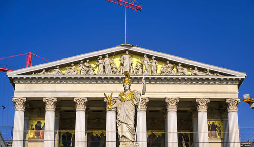 Low angle view of historical building