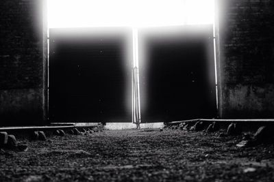 Interior of abandoned building