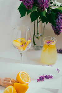 Close-up of food on table