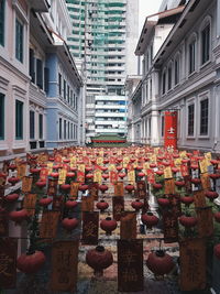 View of market stall
