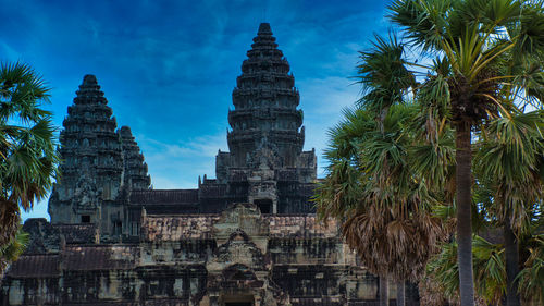Panoramic view of a temple building