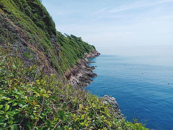 Scenic view of sea against sky