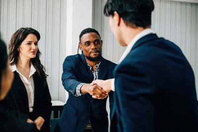 Businessmen shaking hands