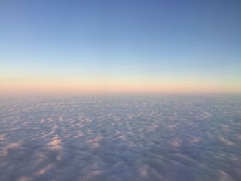 Aerial view of clouds in sky