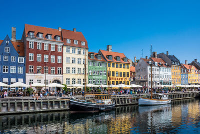 The famous nyhavn in copenhagen