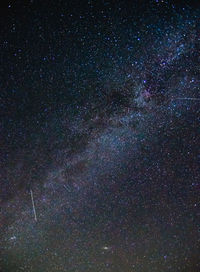 Low angle view of stars in sky