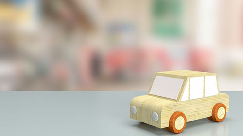 Close-up of toy on table