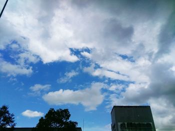 Low angle view of building against sky