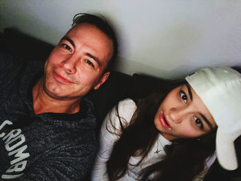 Portrait of man at home