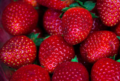 Full frame shot of strawberries