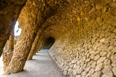 Archway of old building