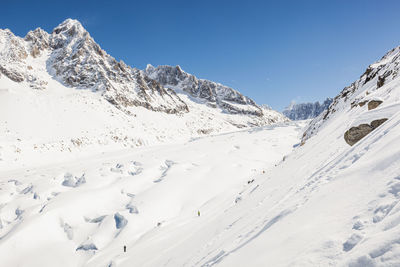 View from grands montets, chamonix, france