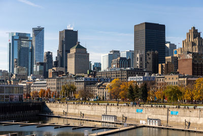 Buildings in city