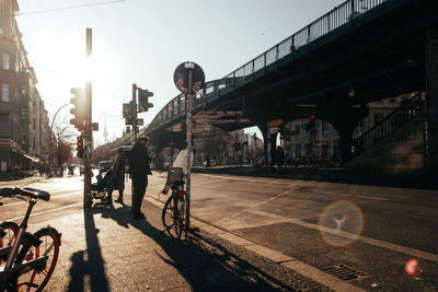 People on city street