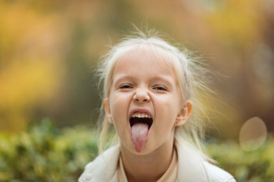 Close-up portrait of girl