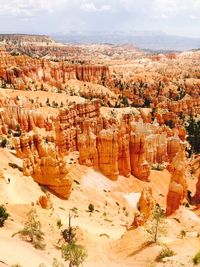 Scenic view of bryce canyon national park