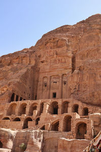 The urn tomb in petra archaeological site, jordan