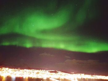 Scenic view of sky at night