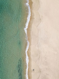 High angle view of beach