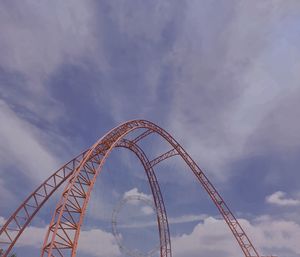 Low angle view of eiffel tower against sky