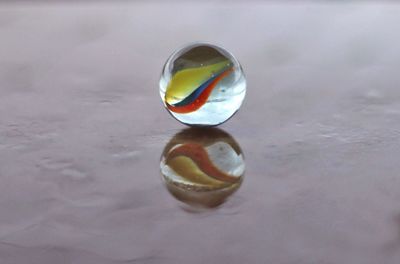 Close-up of bubbles in water