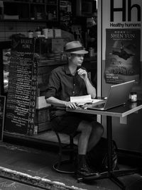 Young man using mobile phone