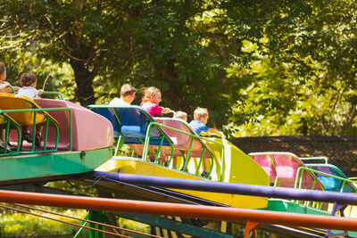 People enjoying at playground