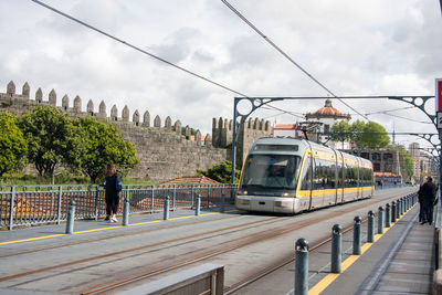 Train on railroad track