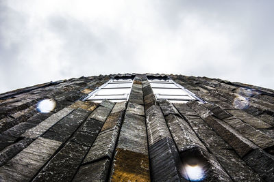 Low angle view of built structure against sky