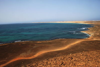 View of beach against sky