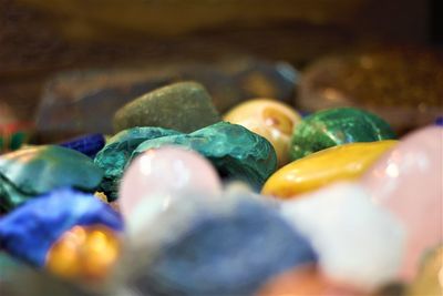 Close-up of multi colored candies