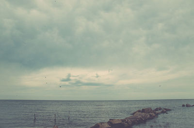 Scenic view of sea against sky