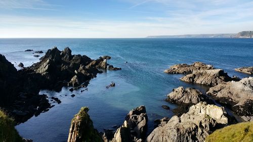 Panoramic view of sea against sky