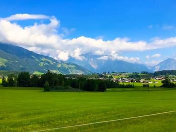 Scenic view of landscape against sky