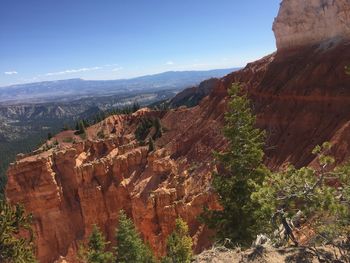 Scenic view of mountain range