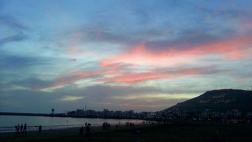 Scenic view of dramatic sky over landscape