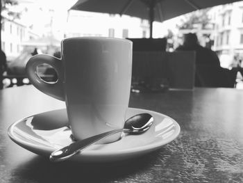 Close-up of coffee cup