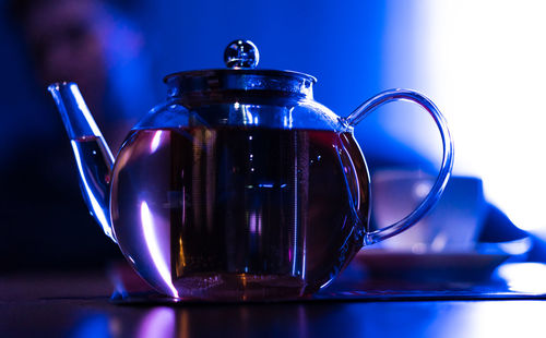 Close-up of tea pot