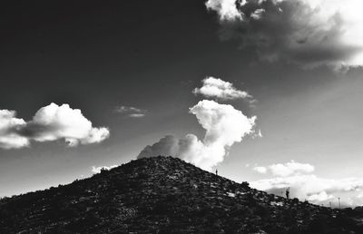 Low angle view of cloudy sky