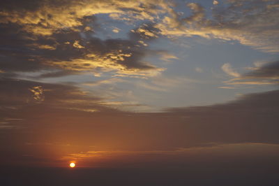 Scenic view of sunset sky