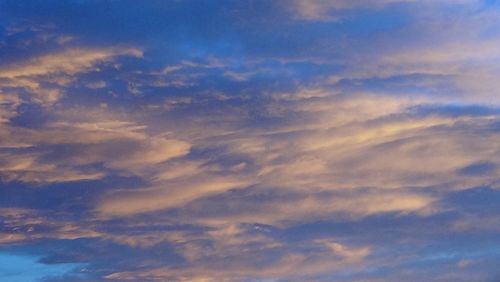 Low angle view of clouds in sky