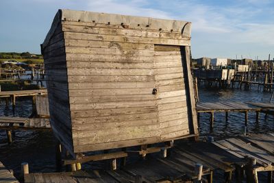 Fishermen hut in pier