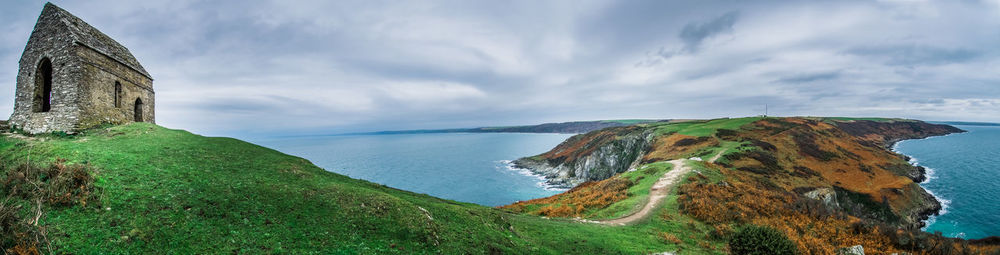 Panoramic view of sea against sky