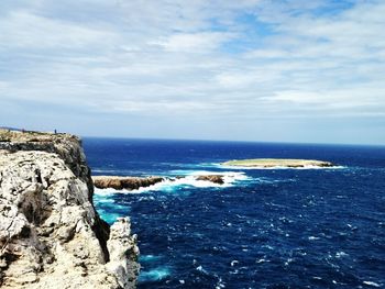 Scenic view of sea against sky