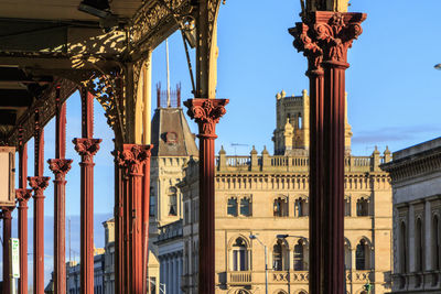 Low angle view of historical building against sky