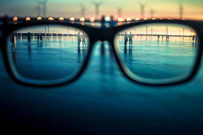 Reflection of clouds in water